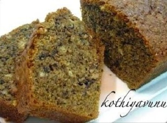 Banana Walnut Cake-Banana Bread Recipe