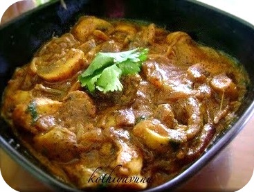 Mushroom Curry Recipe – Mushroom Masala Recipe – My Version