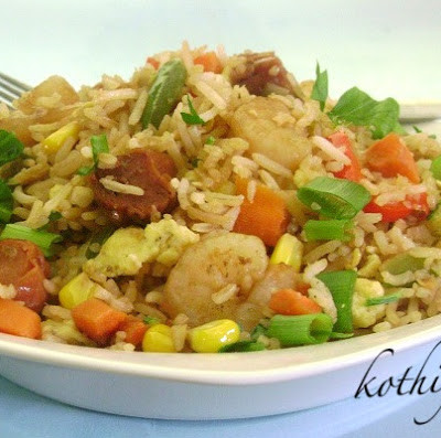 Sausage Shrimp Fried Rice Recipe