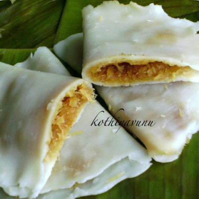 Ela Ada Recipe | Ila Ada Recipe | Vazhayila Ada Recipe | Steamed Rice Parcel in Banana Leaf
