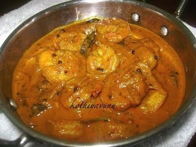 Chemmeen Thenga Pal Curry -Kerala Prawns Curry |kothiyavunu.com