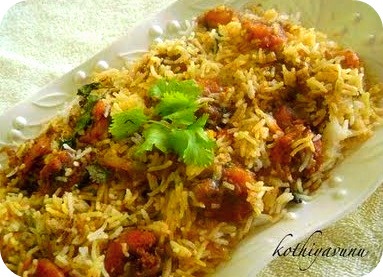 Chemmeen Biryani /Konju Biryani /Prawns /Shrimp Biryani – Kerala Style