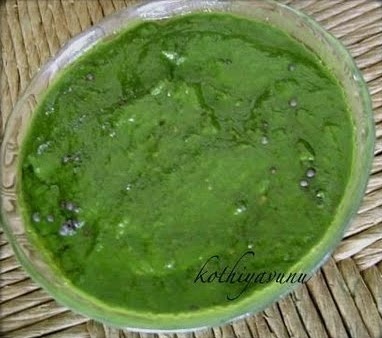 Spinach/Palak Chutney