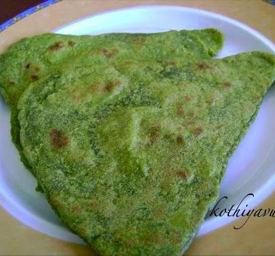 Palak/Spinach Paratha /Indian Bread with Spinach