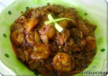 Chemmeen Masala /Spicy Prawn/Shrimp Masala