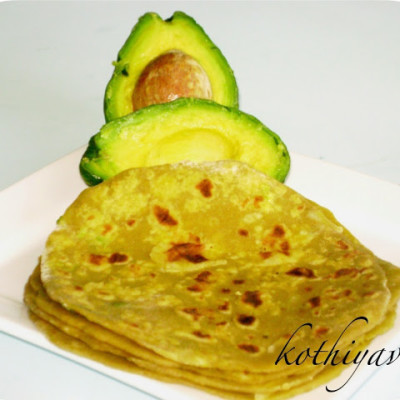 Avocado Paratha Recipe | Avocado Chappati Recipe | Indian Flat Bread with Avocado