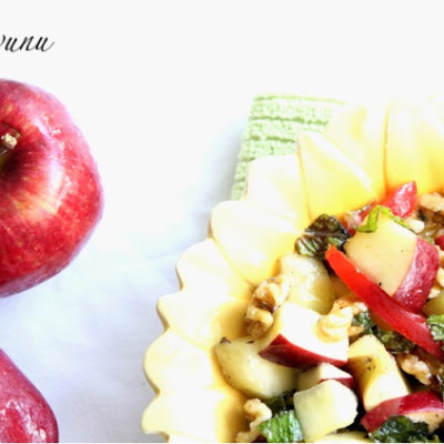 Apple Mint Walnut Salad