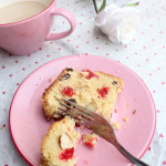Cherry Cranberry Eggnog Tea Bread with Eggnog Glaze |kothiyavunu.com