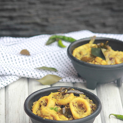Kanava Thoran Recipe – Kerala Koonthal Thoran Recipe | Squid /Calamari Stir fry with Coconut