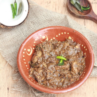 Varutharacha Kozhi-Chicken Curry | Kerala Chicken Curry