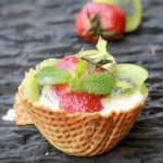 Waffel Bowl Fruity Cheesecake Tart |kothiyavunu.com