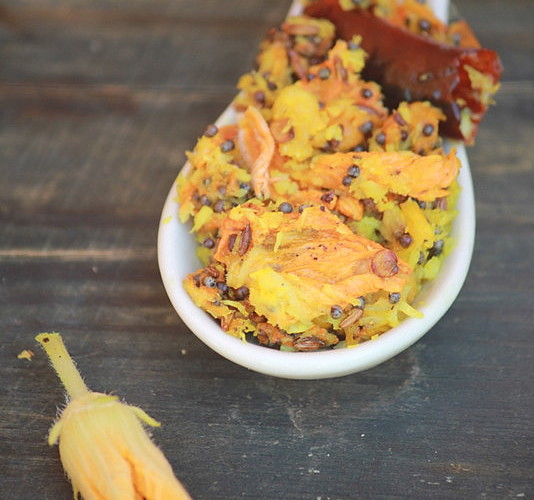 Mathappoo-Pumpkin Blossom Thoran |kothiyavunu.com