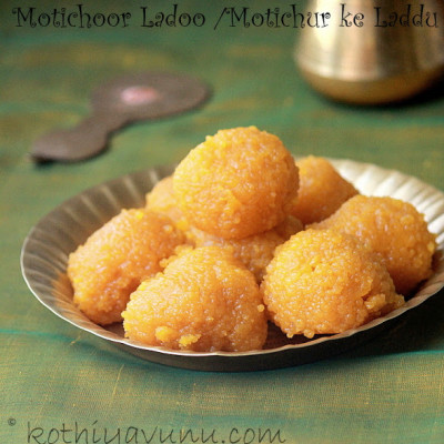 Motichoor Ladoo Recipe – Motichur ke Laddu Recipe – Indian Sweets