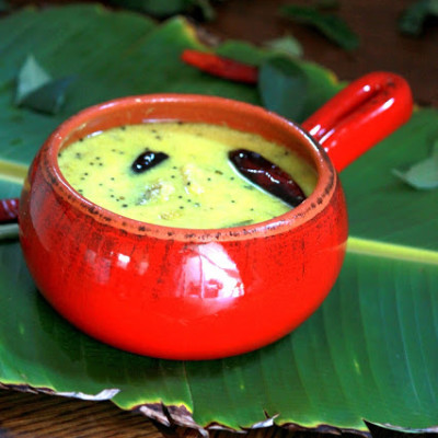 Ethapazham  Pulissery – Nenthra Pazham Pulissery Recipe | Ripe Banana Pulliseri Recipe