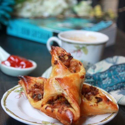 Chicken Puffs Recipe – Bakery Style | Spicy Chicken Puffs Recipe