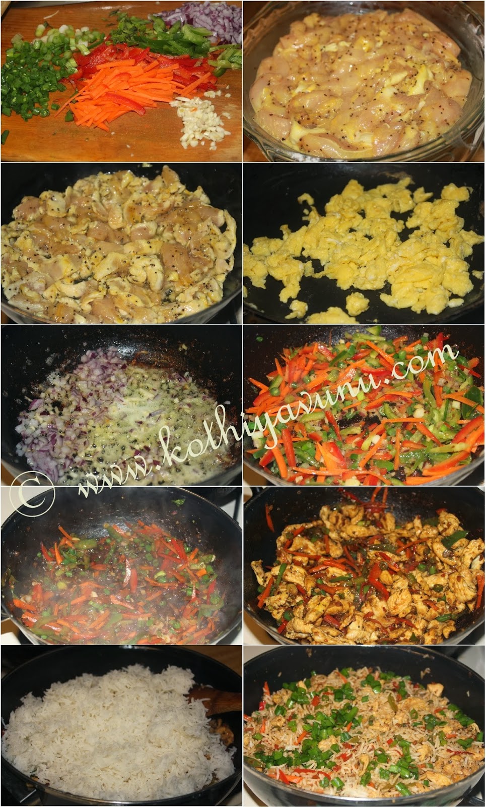 chicken-fried-rice-step-by-step - Kothiyavunu.com
