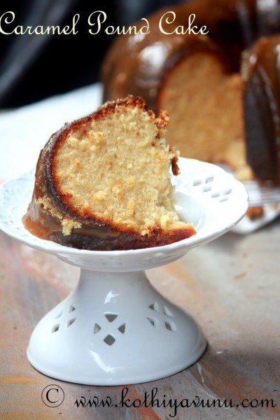 Caramel Pound Cake with Caramel Icing