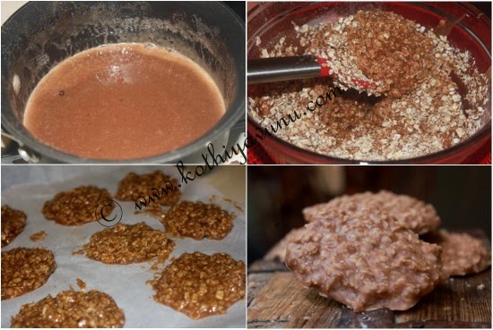 Almond No-Bake Cookies -Vegan Recipe |kothiyavunu.com