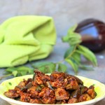 Eggplant-Brinjal Peanut Masala-Vazhuthananga Masala |kothiyavunu.com