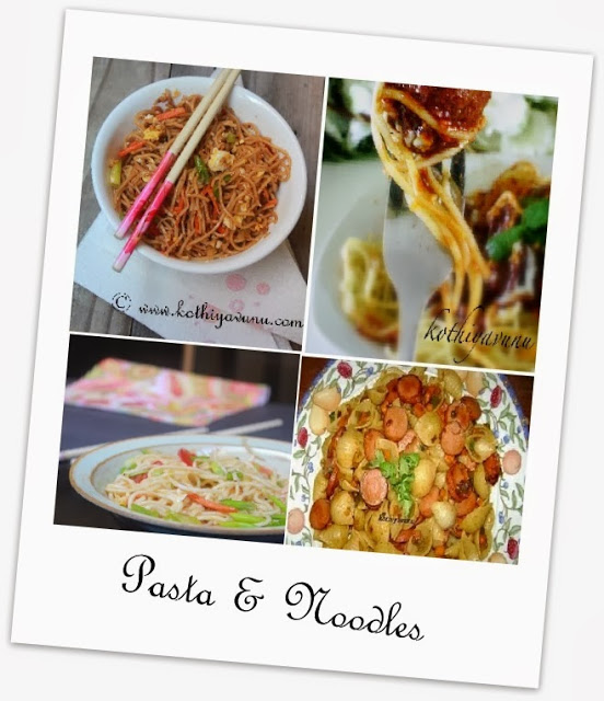 Veg-Recipes -Pasta and Noodles |kothiyavunu.com