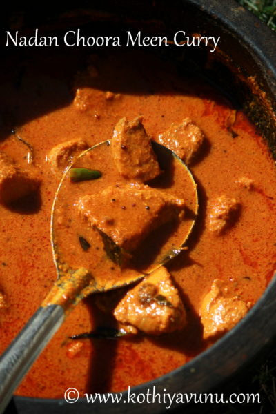Kerala Style Tuna Curry - Nadan Choora Meen Curry|kothiyavunu.com