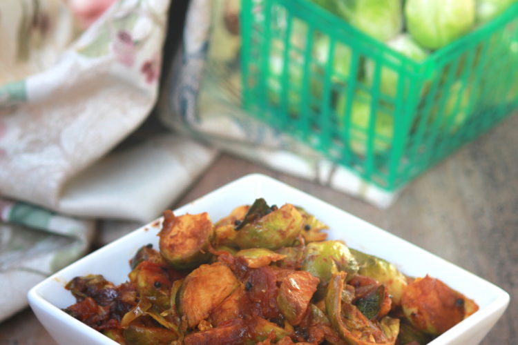Brussels Sprouts Masala - Kerala Style Brussels Sprouts Masala |kothiyavunu.com
