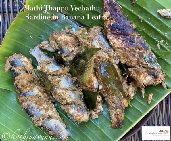 Mathi Thappu Vechathu Sardine in Banana Leaf Video