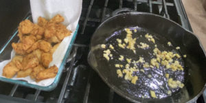Sautéing Ginger & Garlic Honey chillu chicken|kothiyavunu.com
